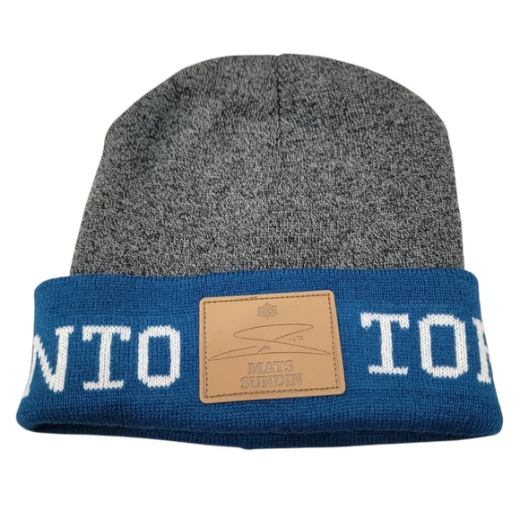 Toronto Maple Leafs Mats Sundin Molson Canadian Beer Alumni Winter Hat Toque - Picture 16 of 16